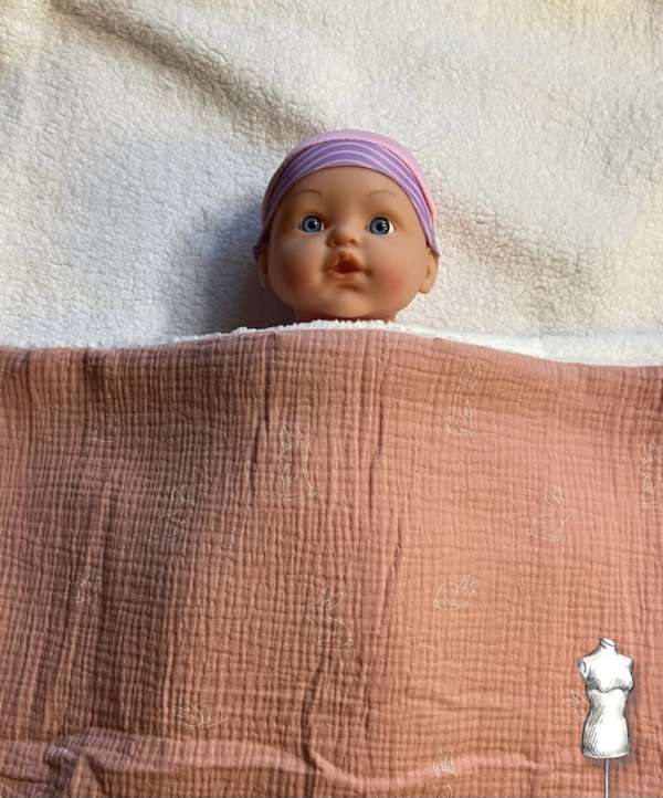 Couverture Bébé Lapin Sherpa – Image 3