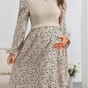 Robe maternité fleurie