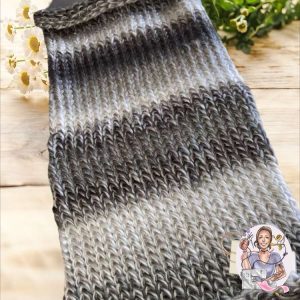 Snood Gris/Noir/Blanc Moyen