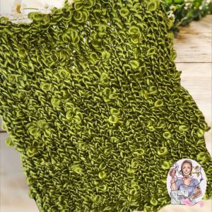 Snood Vert Court en Relief