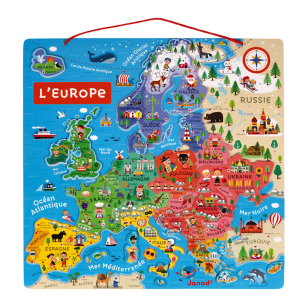 CARTE D&rsquo;EUROPE MAGNETIQUE – JANOD