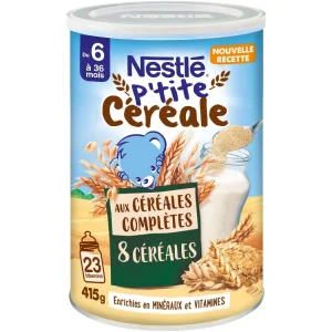 NESTLÉ P’tite Céréale 8 céréales aux céréales complètes, 6 a 36 mois