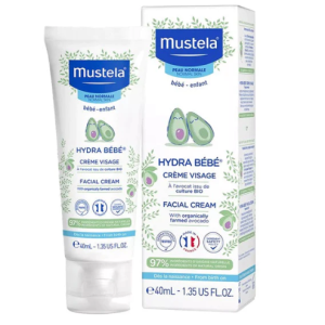 Mustela Crème Visage Hydra Bébé à l&rsquo;avocat BIO