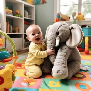 Jouet bebe | peluche éléphant