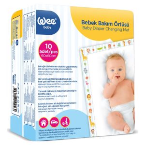 Wee Baby 10 Matelas à Langer Jetables 60×60 cm