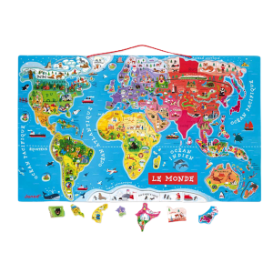 PUZZLE DU MONDE MAGNETIQUE – JANOD