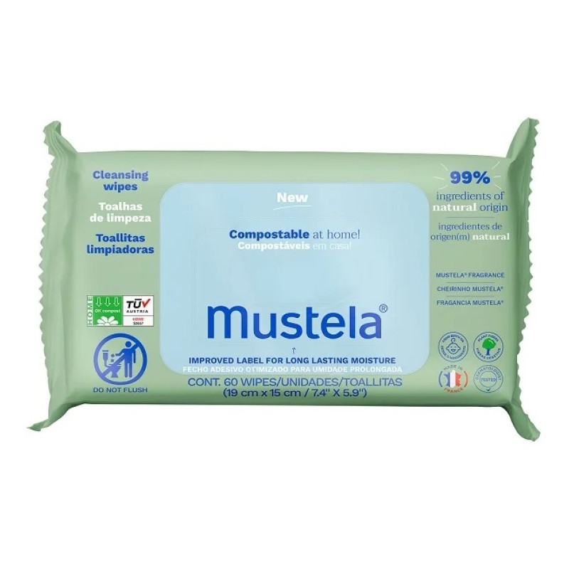 Mustela Lingettes Nettoyantes à l’avocat BIO