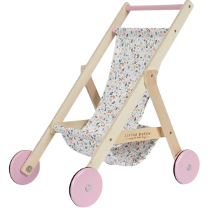 POUSSETTE EN BOIS FLOWERS – LITTLE DUTCH