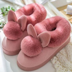 Cute Chaussons Lapin Pour Femme