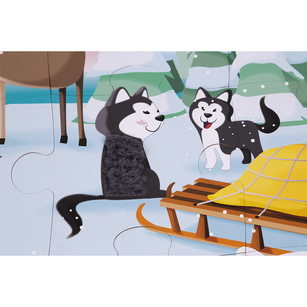 Janod Puzzle Tactile ‘LA BANQUISE’ 20 Pièces – Image 5