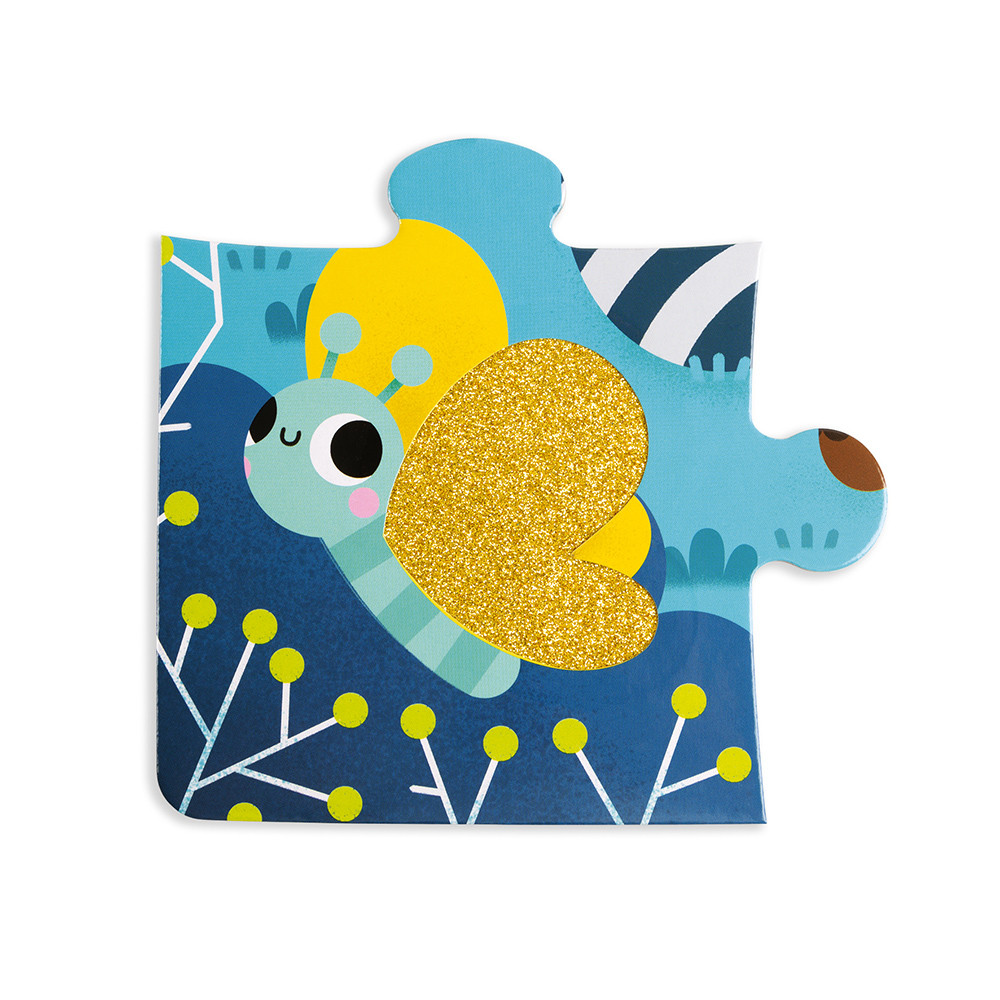 Janod Puzzle Tactile Les Animaux de La Forêt 20 Pièces – Image 6