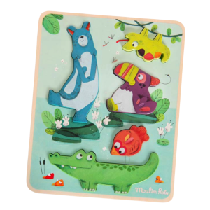 PUZZLE SENSORIEL JUNGLE – MOULIN ROTY