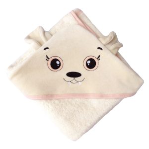 Cape de bain Roussette rose