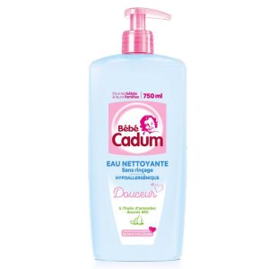 Bébé Cadum Eau Nettoyante Douceur à l’Huile d’Amandes Douces Bio 750ml