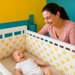 Tour de lit pour bebe - Couronne